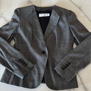Max Mara Gray Wool Blazer made in Italy